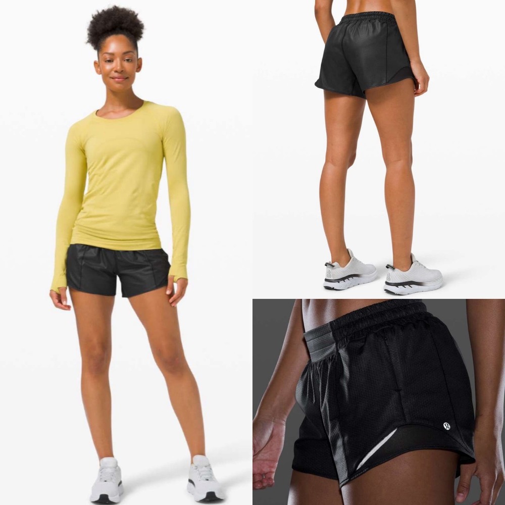 Lululemon Hotty Hot Short II Long 4" *Emboss
Honeycomb Emboss Black! EUC